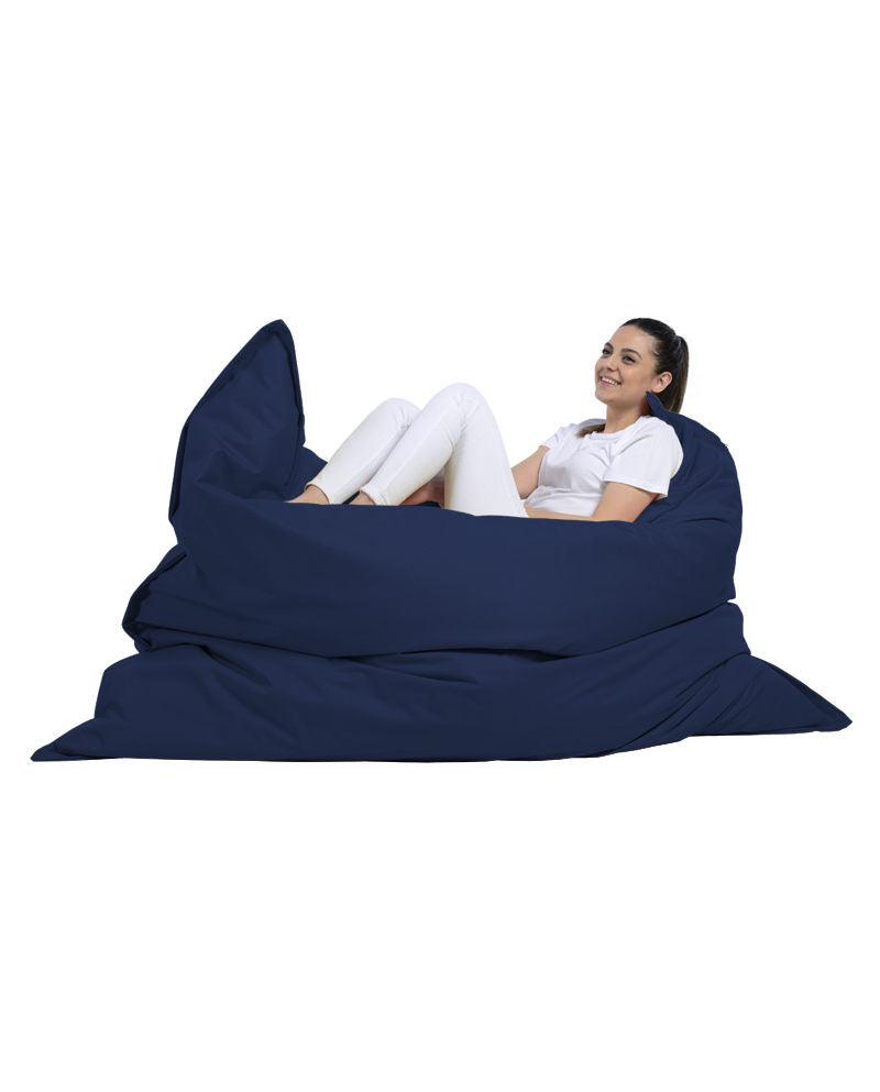 Saltea / Fotoliu Puf, Bean Bag Extra Arda, 180x140x30 cm - Albastru inchis