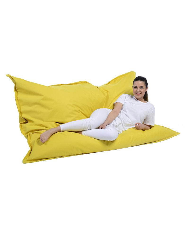 Saltea / Fotoliu Puf, Bean Bag Extra Arda, 180x140x30 cm - Galben