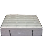 Saltea Luxury 5 zone arcuri buzunar+gel spuma cu memorie+latex 34-36cm, Alb, 150x200 cm