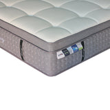Saltea Luxury 5 zone arcuri buzunar+gel spuma cu memorie+latex 34-36cm, Alb, 150x200 cm