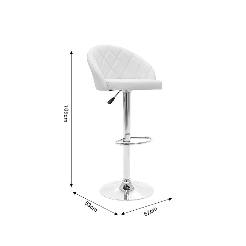 Saun de bar Balina, Alb, 52x53x109 cm