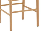 Scaun Alessia lemn Natural de fag- ratan, Natural, 43x40x89 cm