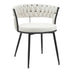 Scaun Alkia din catifea, bej, 60x57x68 cm