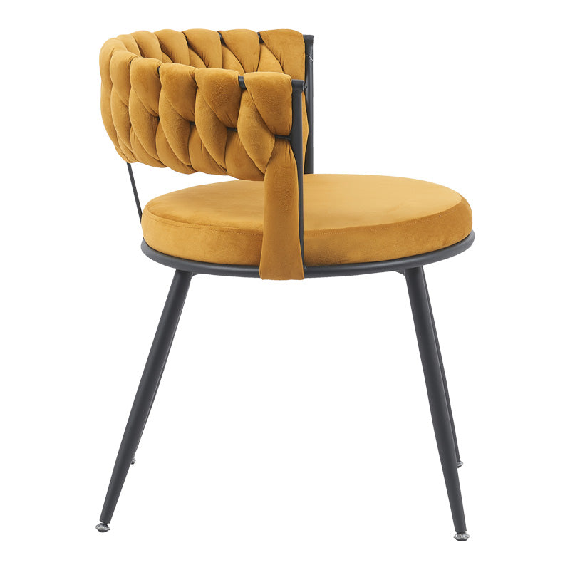 Scaun Alkia, Galben, 60x57x68 cm