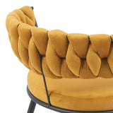 Scaun Alkia, Galben, 60x57x68 cm