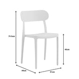 Scaun Amvroan cu protectie UV, Diverse culori, 51x49x80 cm - Alb