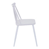 Scaun Aurora I, polipropilena si metal, 43x38x79 cm - Alb
