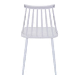 Scaun Aurora I, polipropilena si metal, 43x38x79 cm - Alb