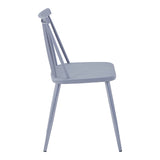 Scaun Aurora I, polipropilena si metal, 43x38x79 cm - Gri