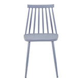 Scaun Aurora I, polipropilena si metal, 43x38x79 cm - Gri