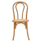 Scaun Azhel, Alb - Natural, 41x50x89 cm - Natural