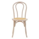 Scaun Azhel, Alb - Natural, 41x50x89 cm - Alb