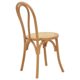 Scaun Azhel, Alb - Natural, 41x50x89 cm - Natural