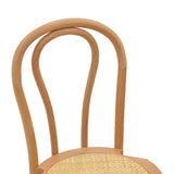Scaun Azhel, Alb - Natural, 41x50x89 cm - Natural