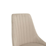 Scaun Azori catifea, bej-Gri, 49x55x85 cm