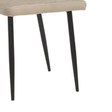Scaun Azori catifea, bej-Gri, 49x55x85 cm