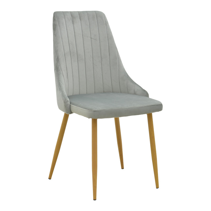 Scaun Azori by, tesatura catifea bej, natur, 49x55x85 cm - Scaun Azori by, tesatura catifea bej, natur, 49x55x85 cm - 292-000079