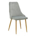 Scaun Azori by, tesatura catifea bej, natur, 49x55x85 cm - 292-000079