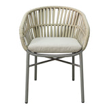 Scaun balansoar aluminiu maro, cu perna, 57x60x78 cm