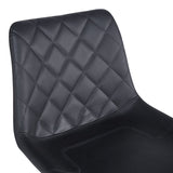 Scaun bar ajustabil Libra, Metal, Negru, 49x55x115 cm