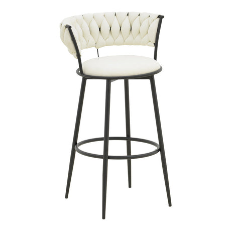 Scaun bar Alkia, Bej, 50x56x95 cm