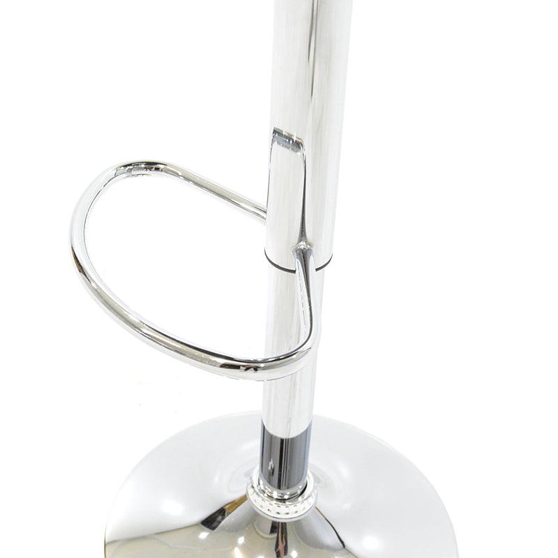 Scaun bar Coozy metal, reglabil pe inaltime, 47x45x90 cm - Alb