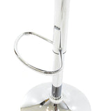 Scaun bar Coozy metal, reglabil pe inaltime, 47x45x90 cm - Alb