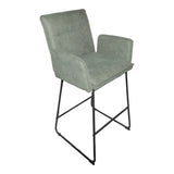Scaun de bar Essential, stofa si metal, 57x64x107 cm - Scaun de bar Essential, stofa si metal, 57x64x107 cm - 029-000405