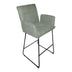 Scaun de bar Essential, stofa si metal, 57x64x107 cm - 029-000405