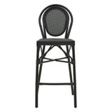 Scaun bar Dezyan, Negru - Maro, 41x54x116 cm - Negru