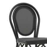 Scaun bar Dezyan, Negru - Maro, 41x54x116 cm - Negru
