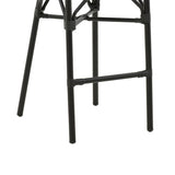 Scaun bar Dezyan, Negru - Maro, 41x54x116 cm - Negru