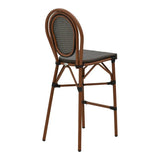 Scaun bar Dezyan, Negru - Maro, 41x54x116 cm - Maro