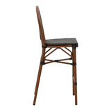 Scaun bar Dezyan, Negru - Maro, 41x54x116 cm - Maro