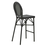 Scaun bar Dezyan, Negru - Maro, 41x54x116 cm - Negru