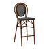Scaun bar Dezyan, Negru - Maro, 41x54x116 cm - 289-000011