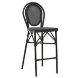 Scaun bar Dezyan, Negru - Maro, 41x54x116 cm - Scaun bar Dezyan, Negru - Maro, 41x54x116 cm