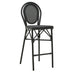 Scaun bar Dezyan, Negru - Maro, 41x54x116 cm