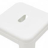 Taburet Utopia metal, mat, Diverse culori, 30x45x30 cm - Alb