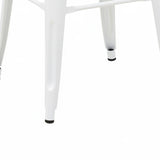 Taburet Utopia metal, mat, Diverse culori, 30x45x30 cm - Alb