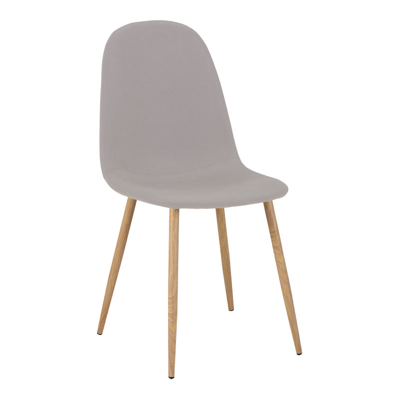 Scaun Bella Gri deschis cu-metal, Natural, 43x52x88 cm - Scaun Bella Gri deschis cu-metal, Natural, 43x52x88 cm - 327-000002