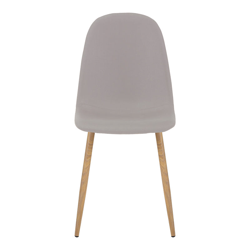 Scaun Bella Gri deschis cu-metal, Natural, 43x52x88 cm - Gri deschis
