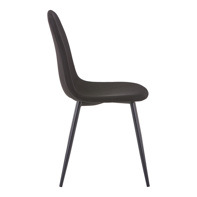 Scaun Bella Gri deschis cu-metal, Natural, 43x52x88 cm - Negru