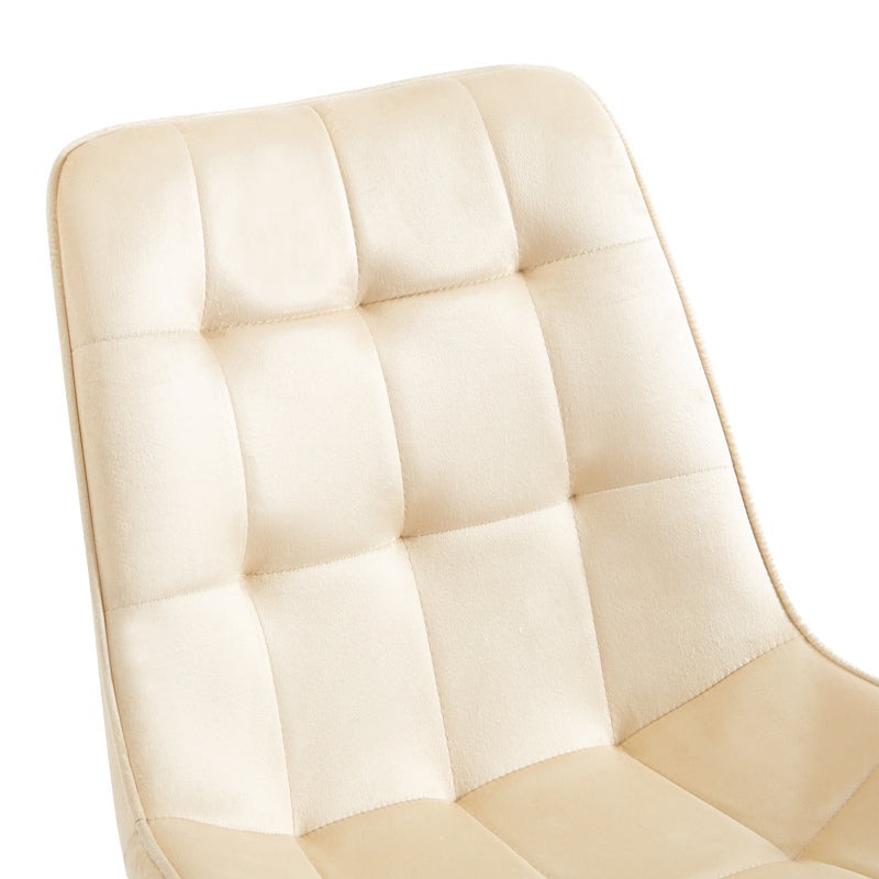 Scaun Berne, Catifea, 53x62x84 cm - Crem