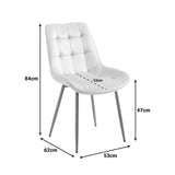 Scaun Berne, Catifea, 53x62x84 cm - Maro