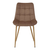 Scaun Berne, picioare natur, catifea, Diverse culori, 53x57x87 cm - Maro | SKU: 327-000081 | Scaun Berne, picioare natur, catifea, 53x57x87 cm, varianta Maro, produs pentru amenajarea locuinței, disponibil online în România la CasaMob