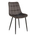 Gri închis | SKU: 327-000077 | Scaun Berne, picioare negre, catifea, 53x57x87 cm, varianta Gri închis, produs pentru amenajarea locuinței, disponibil online în România la CasaMob