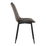 Scaun Berne, picioare negre, catifea, Diverse culori, 53x57x87 cm - Gri închis | SKU: 327-000077 | Scaun Berne, picioare negre, catifea, 53x57x87 cm, varianta Gri închis, produs pentru amenajarea locuinței, disponibil online în România la CasaMob