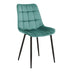 Albastru | SKU: 327-000078 | Scaun Berne, picioare negre, catifea, 53x57x87 cm, varianta Albastru, produs pentru amenajarea locuinței, disponibil online în România la CasaMob