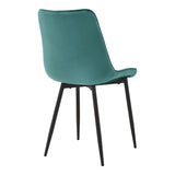 Scaun Berne, picioare negre, catifea, Diverse culori, 53x57x87 cm - Albastru | SKU: 327-000078 | Scaun Berne, picioare negre, catifea, 53x57x87 cm, varianta Albastru, produs pentru amenajarea locuinței, disponibil online în România la CasaMob